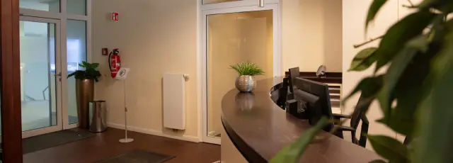 Empfangsbereich der Praxis